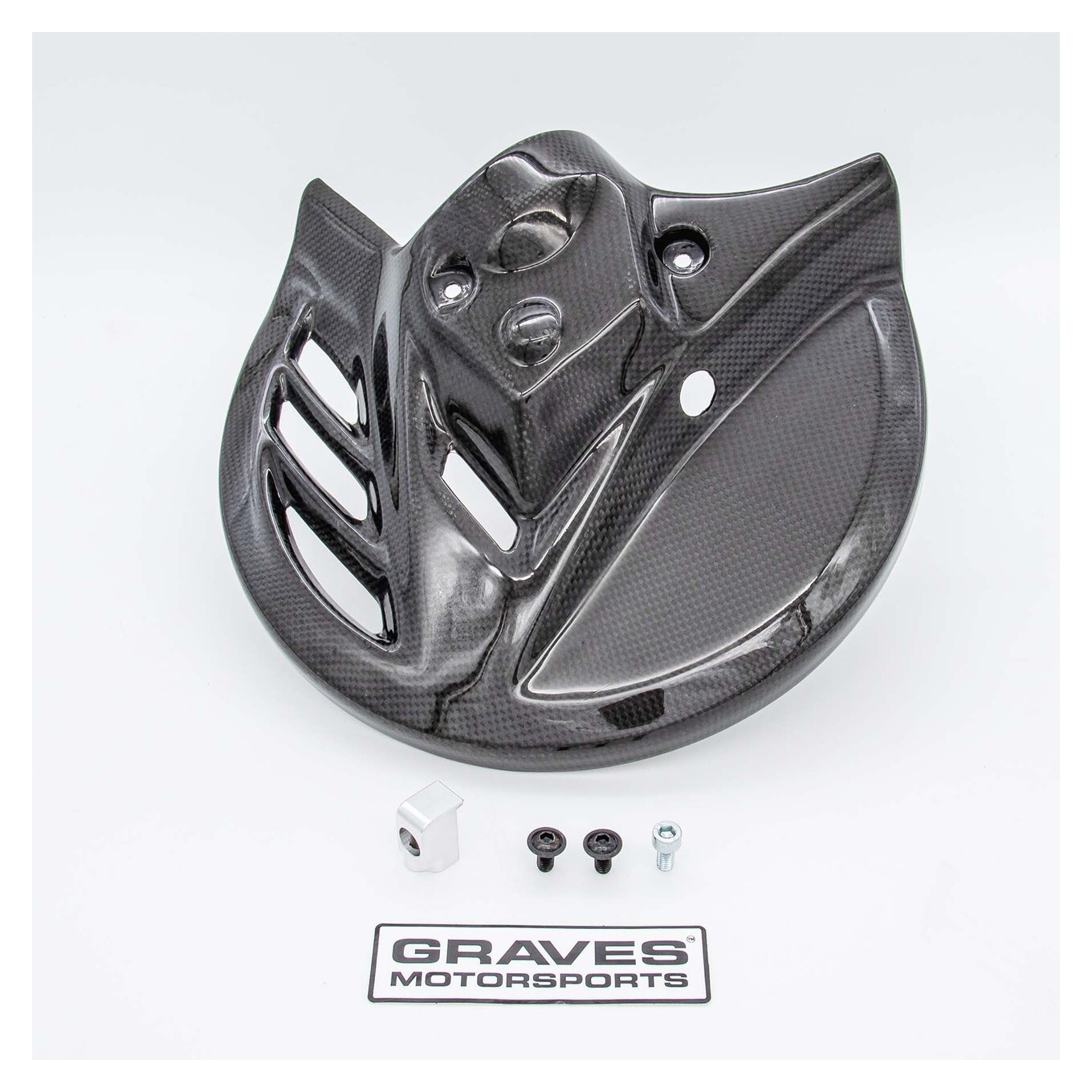 Graves Motorsports Carbon Kevlar Front Disc Guard Honda CRF450 L / RL