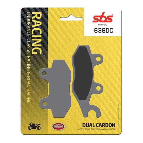 SBS Dual Carbon Front Brake Pads 638DC