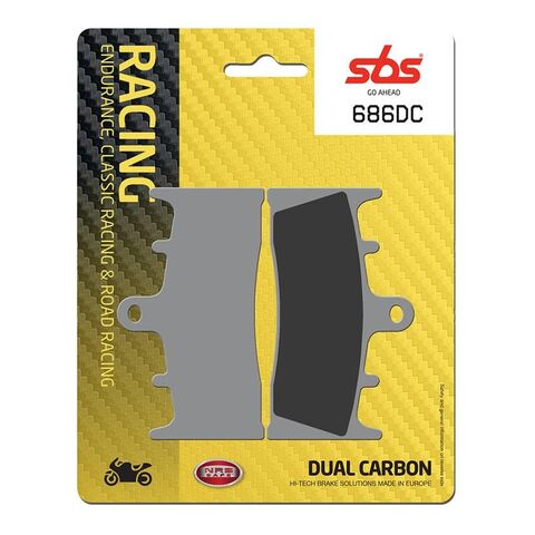 SBS Dual Carbon Front Brake Pads 686DC