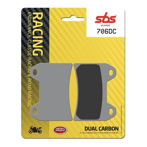 SBS Dual Carbon Front Brake Pads 706DC