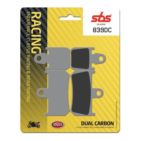 SBS Dual Carbon Front Brake Pads 839DC