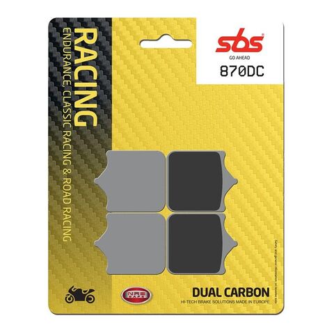 SBS Dual Carbon Front Brake Pads 870DC