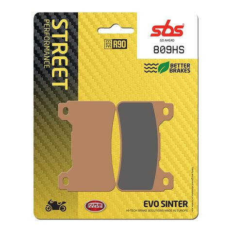 SBS HS Sintered Front Brake Pads 809HS