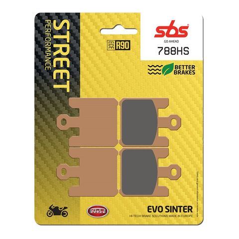 SBS HS Sintered Front Brake Pads 788HS