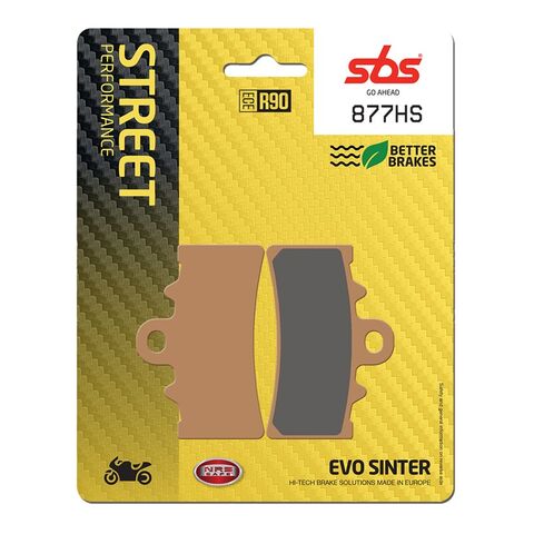 SBS HS Sintered Front Brake Pads 877HS