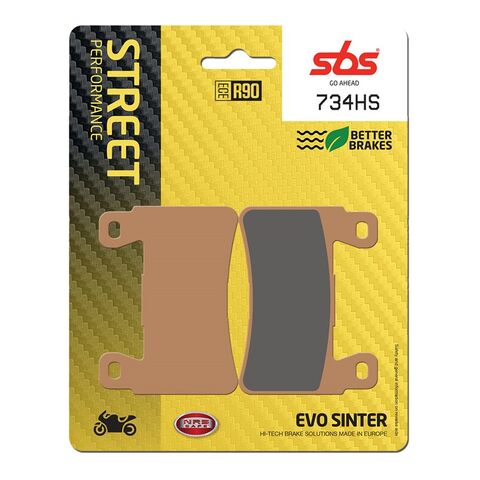 SBS HS Sintered Front Brake Pads 734HS