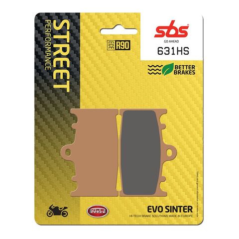 SBS HS Sintered Front Brake Pads 631HS