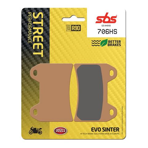 SBS HS Sintered Front Brake Pads 706HS