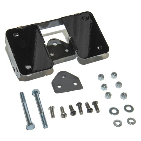 Leatherworks Lay Down License Plate Mount With Turn Signal Relocation Kit For Harley Fat Boy 1990-2006