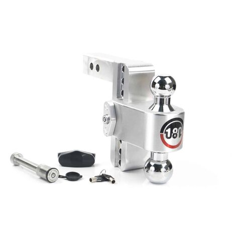 Weigh Safe 180° Chrome Ball Drop Hitch 2" Shank