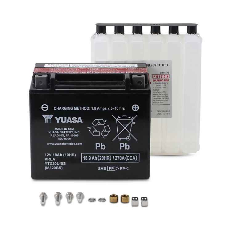  Yuasa YTX14-BS Maintenance Free Battery with Acid Pack :  Automotive