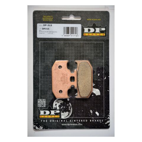 DP Brakes Sintered Rear Brake Pads Yamaha / Suzuki / Kawasaki 125cc-650cc