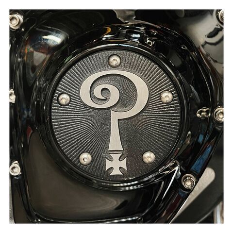 Indian Larry Motorcycles Question Mark Logo 5 Hole Points Cover For Harley