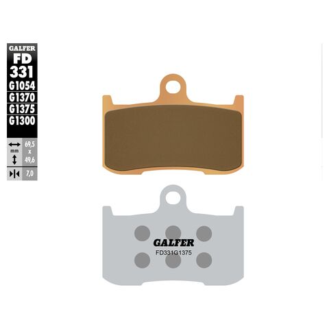 Galfer HH Sintered Ceramic Front Brake Pads FD331