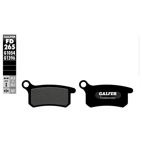 Galfer Semi-Metallic Rear Brake Pads FD265