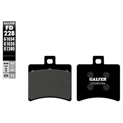 Galfer Semi-Metallic Rear Brake Pads FD228