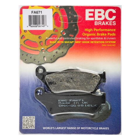 EBC FA671 Organic Rear Brake Pads