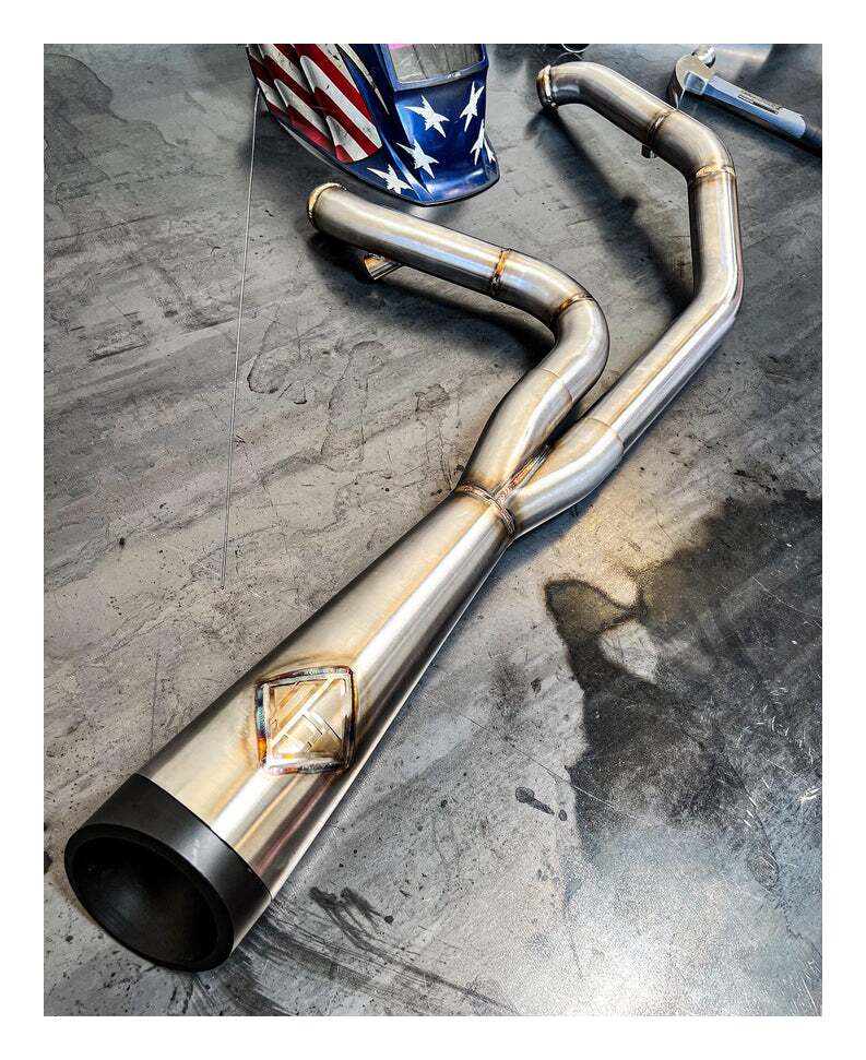 SP Concepts Cut Back 2-Into-1 Exhaust For Harley Dyna 1999-2005