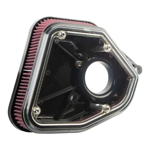 Alloy Art Boom Box Max Volume 1.8" Air Cleaner Kit For Harley M8 2017-2025