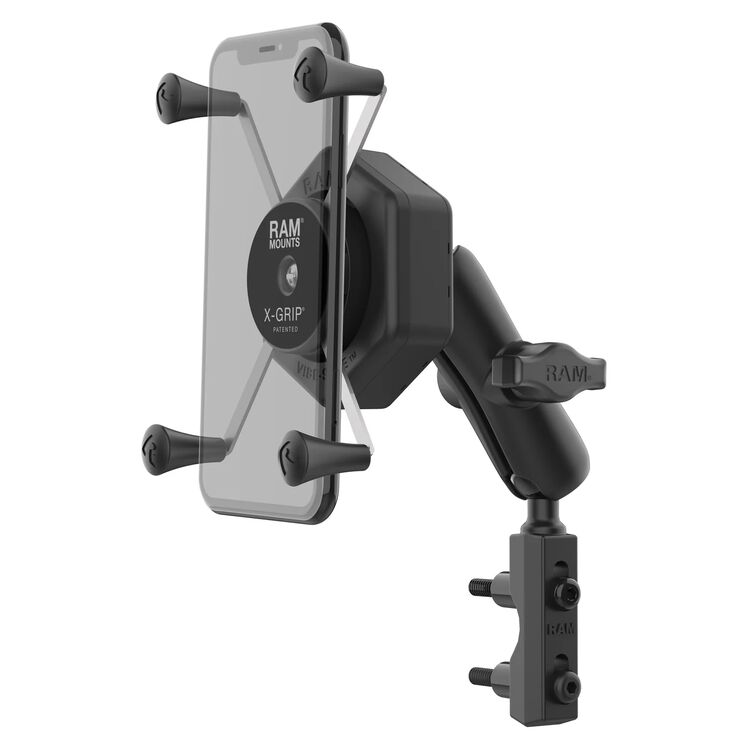 RAM Mounts Unpkd Ram LG X-Grip Holder With Male Pin Lock And Anti-Vibration With Med Arm And Clutch Base