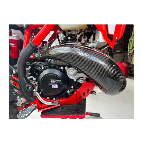 P3 Carbon Fiber MAXCoverage Pipe Guard Beta 250 / 300 Xtrainer 2023-2025