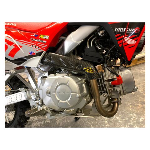P3 Carbon Fiber MAXCoverage Heat Shield Honda CRF110F 2019-2026