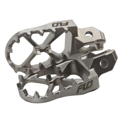 Flo Motorsports Stainless Steel Foot Pegs Honda / Kawasaki 125cc-450cc 2004-2026