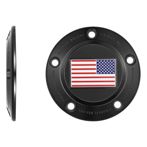 Figurati Designs American Flag Timing Cover For Harley Twin Cam 1999-2017