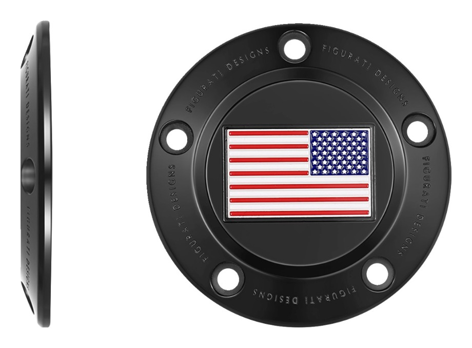 Figurati Designs American Flag Timing Cover For Harley