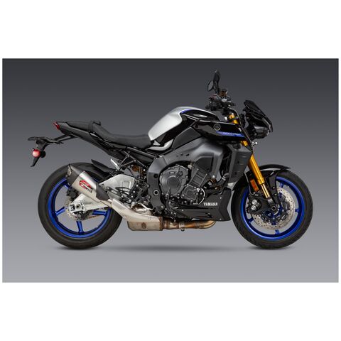 AKRAPOVICスリップオンマフラー YAMAHA MT-10/SP用 Akrapovic GP Slip-On Exhaust Yamaha MT-10 2022-2025 - Cycle Gear