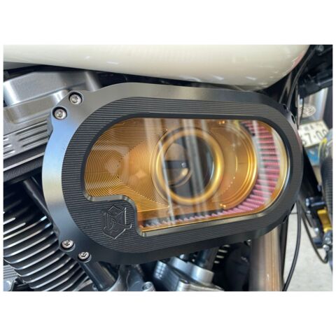 Ken's Factory Next Level Glass Cover Air Cleaner Kit For Harley Milwaukee Eight 2017-2025