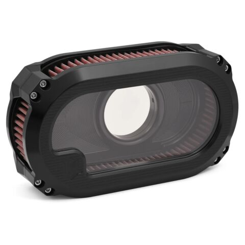 Ken's Factory Next Level Glass Cover Air Cleaner Kit For Harley Touring 2008-2016