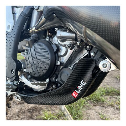 E-Line Carbon Fiber Skid Plate KTM / Husqvarna / Gas Gas 125cc-150cc 2023-2026