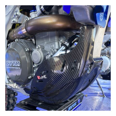 E-Line Carbon Fiber Skid Plate Yamaha YZ250F / YZ450F 2023-2026