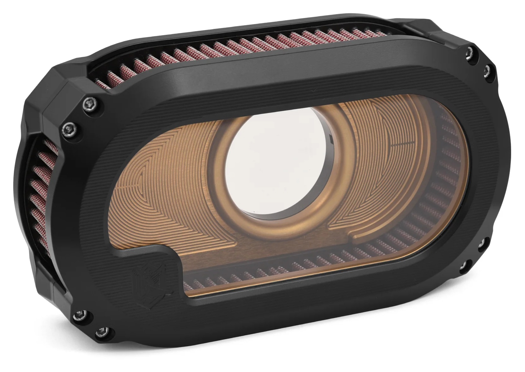 Ken's Factory Next Level Glass Cover Air Cleaner Kit For Harley