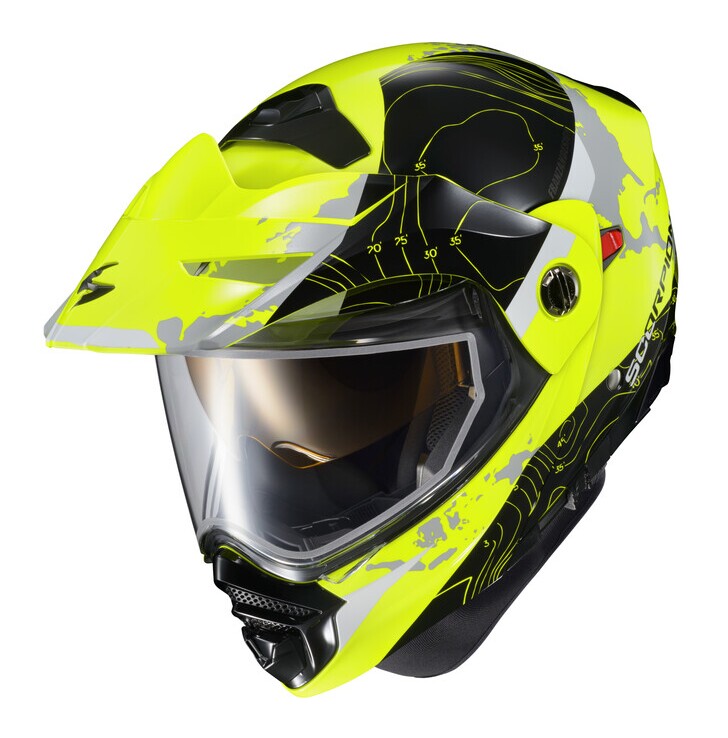 Scorpion EXO-AT960 Topographic Helmet - Electric Shield - Cycle Gear