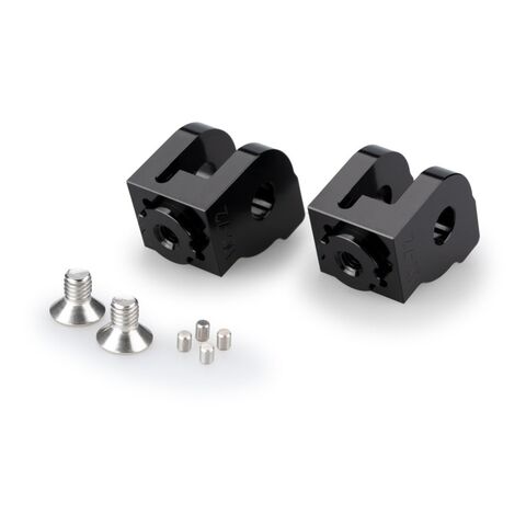 Puig Adjustable Rider Footpeg Mounts Ducati DesertX / Multistrada V2 / Multistrada V4 2021-2025