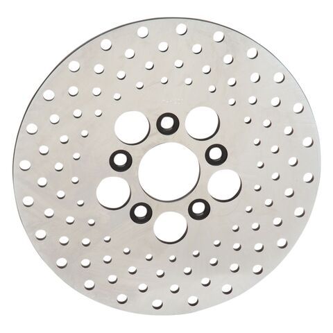 Drag Specialties Drilled Stainless Steel Front Brake Rotor For Harley