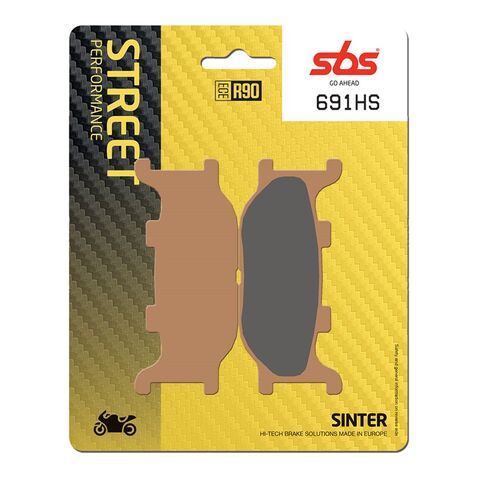 SBS HS Sintered Front Brake Pads 691HS