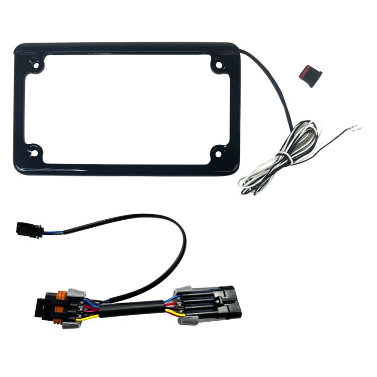 Custom Dynamics License Plate Frame With Tag Light Polrais RZR Pro 2021-2024