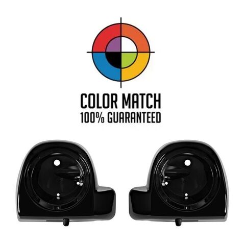 HogWorkz OE Color Matched Vented Lower Fairing Speaker Pod Mounts For Harley Touring 2014-2025