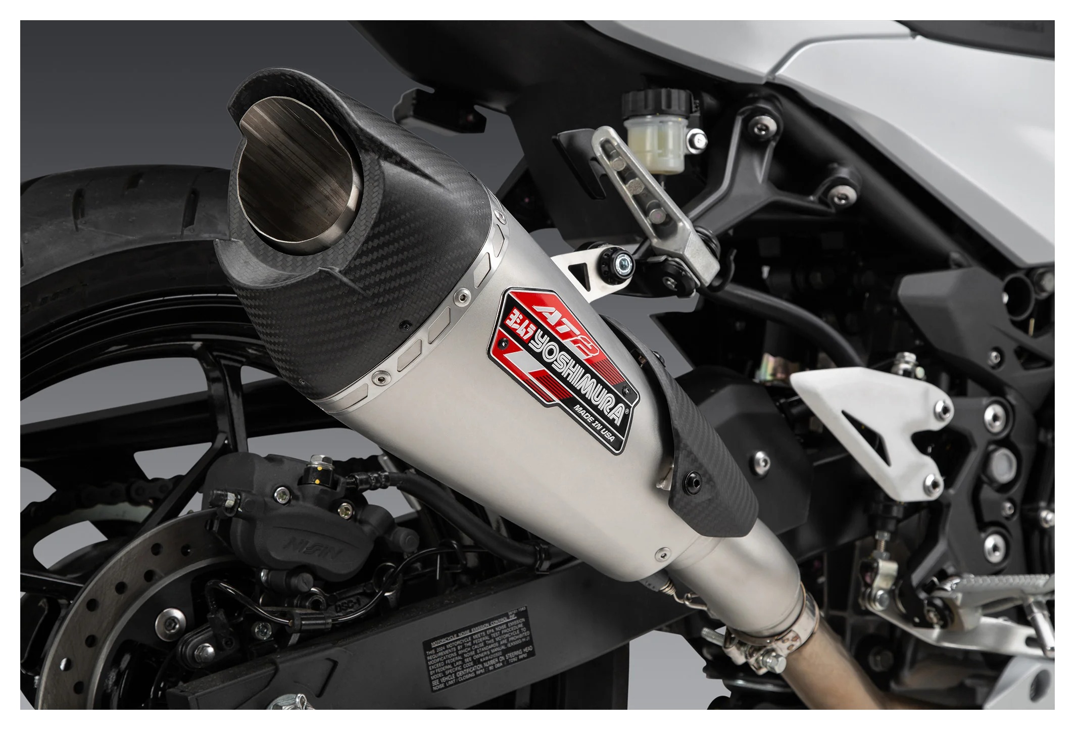 Yoshimura AT2 Slip-On Exhaust Kawasaki Ninja 400 / 500 / Z400