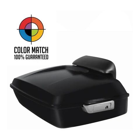 HogWorkz OE Color Matched Chopped Tour Pack With Slim Backrest For Harley Touring 1997-2025