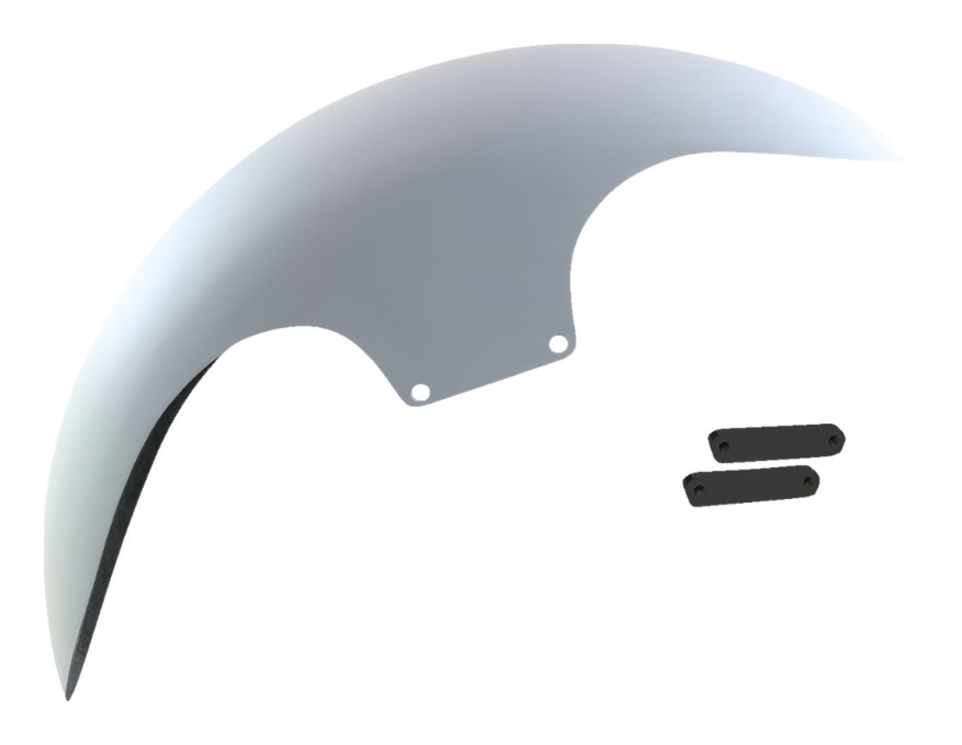 Paul Yaffe Super-Lite Cafe Front Fender For Harley Touring / Trike 2014-2026