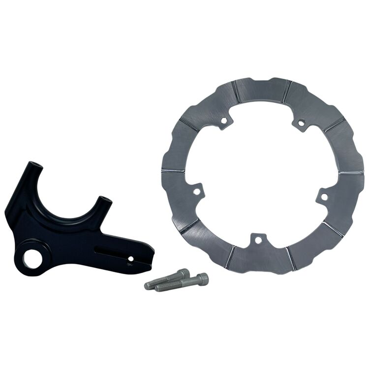 Bare Knuckle Performance Rear Radial Brake Mount Bracket & Rotor Kit For Harley Pan America 2021-2025