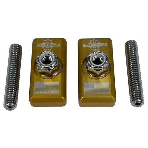Bare Knuckle Performance Axle Adjuster Plates For Harley Dyna 1991-2005