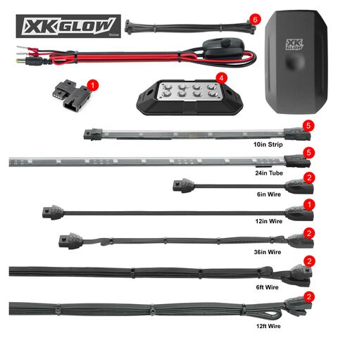 XKGLOW LED Underglow Kit with XKCHROME Controller For Polaris Slingshot