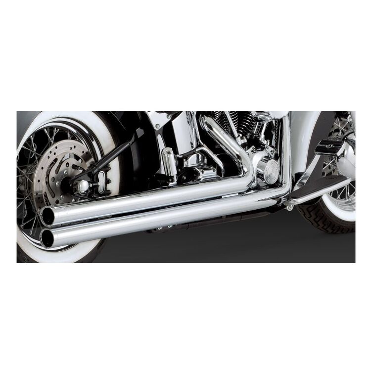 Vance & Hines Big Shots Long Exhaust For Harley Softail 1986-2011 Chrome [Open Box]