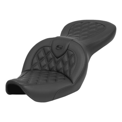 Saddlemen Roadsofa LS Lattice Stitch 2-Up Seat For Harley FXDWG 1996-2003