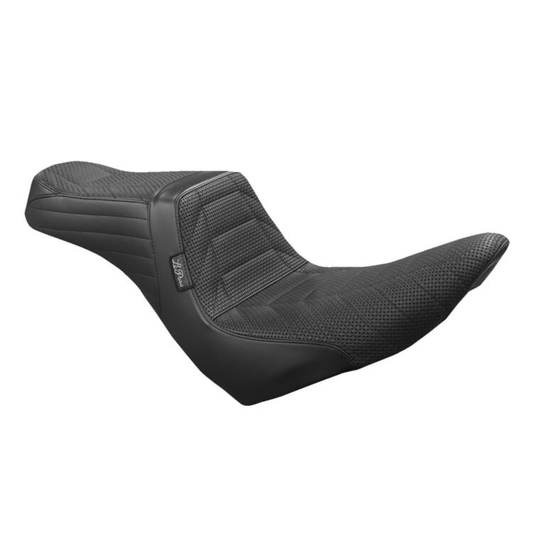 Le Pera TailWhip Track Pleat 2-Up Seat For Harley FXLR/S / FLSB 2018-2023